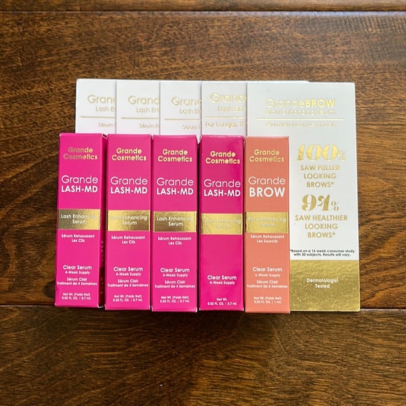 NIB Grande LASH-MD Lash & Brow Enhancing Serum Deluxe Samples 4-Month Supply - Picture 1 of 1